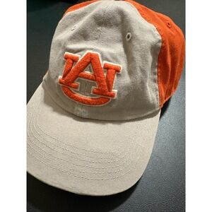 47 Brand Auburn Tigers Hat Mens Khaki Orange Snapback NCAA AU Logo Cap